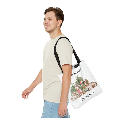 Tote Bag (AOP) Dachshund Christmas