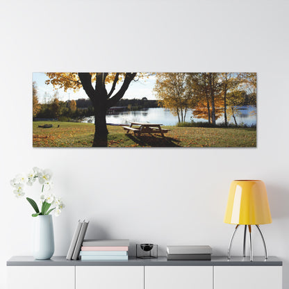 Canvas Gallery Wraps (Black Wrap) - Picinic by the river.