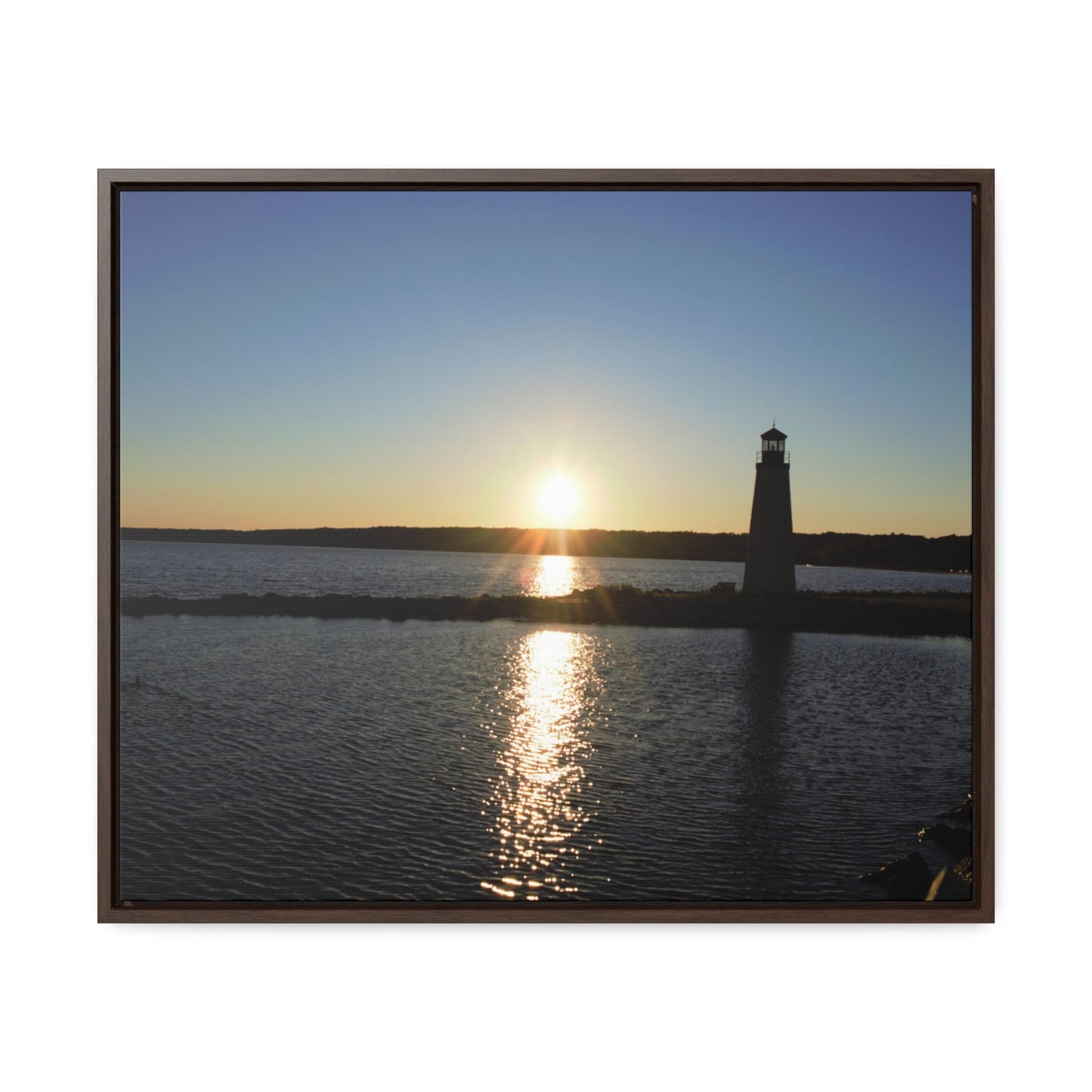 Gallery Canvas Wraps, Horizontal Frame - Sunset at Happy Rock