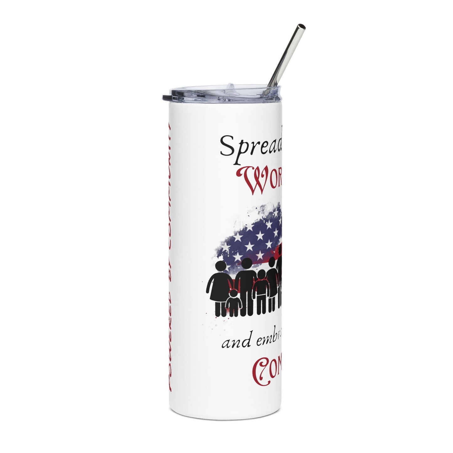 Stainless Steel Tumbler, 20oz - Fueled by Kindness Powered by community