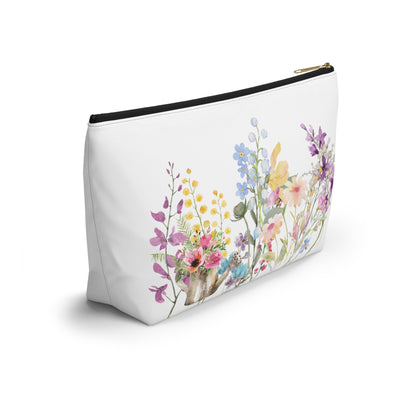 Accessory Pouch w T-bottom  Spring Blooms