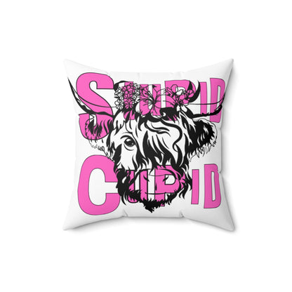 Highland Cow SC Spun Polyester Square Pillow MASTER