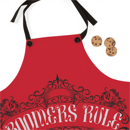 Dark Red Apron - Boomers Rule Full Apron