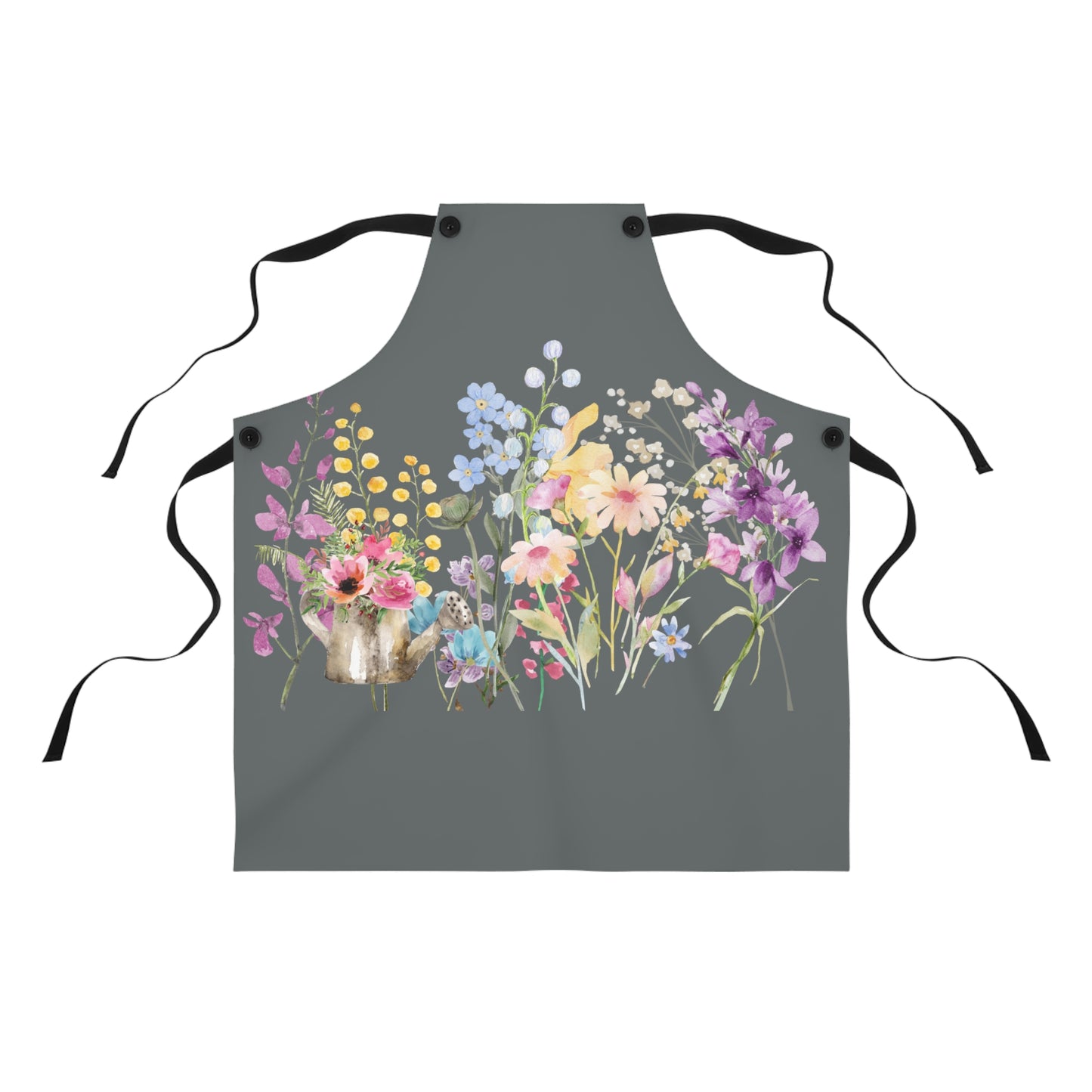 Dark Grey Apron - Springtime