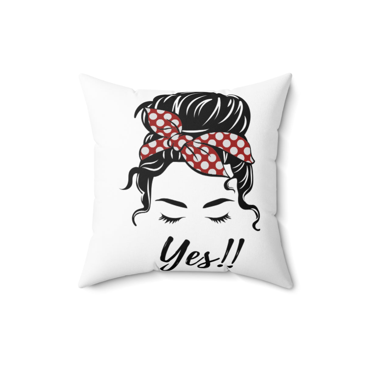Spun Polyester Square Pillow Still Single Yes!