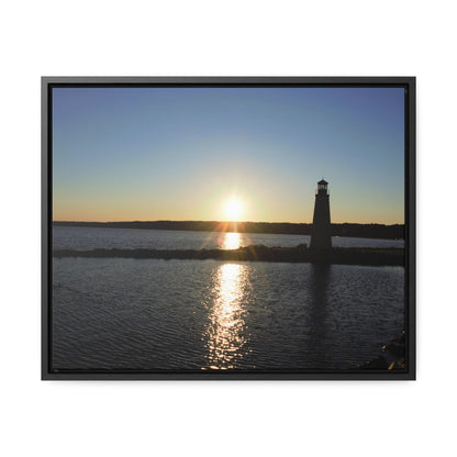 Gallery Canvas Wraps, Horizontal Frame - Sunset at Happy Rock