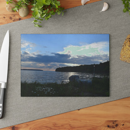 Glass Cutting Board - Garden Dream
