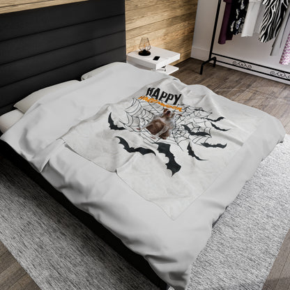 Velveteen Plush Blanket - Pit Halloween