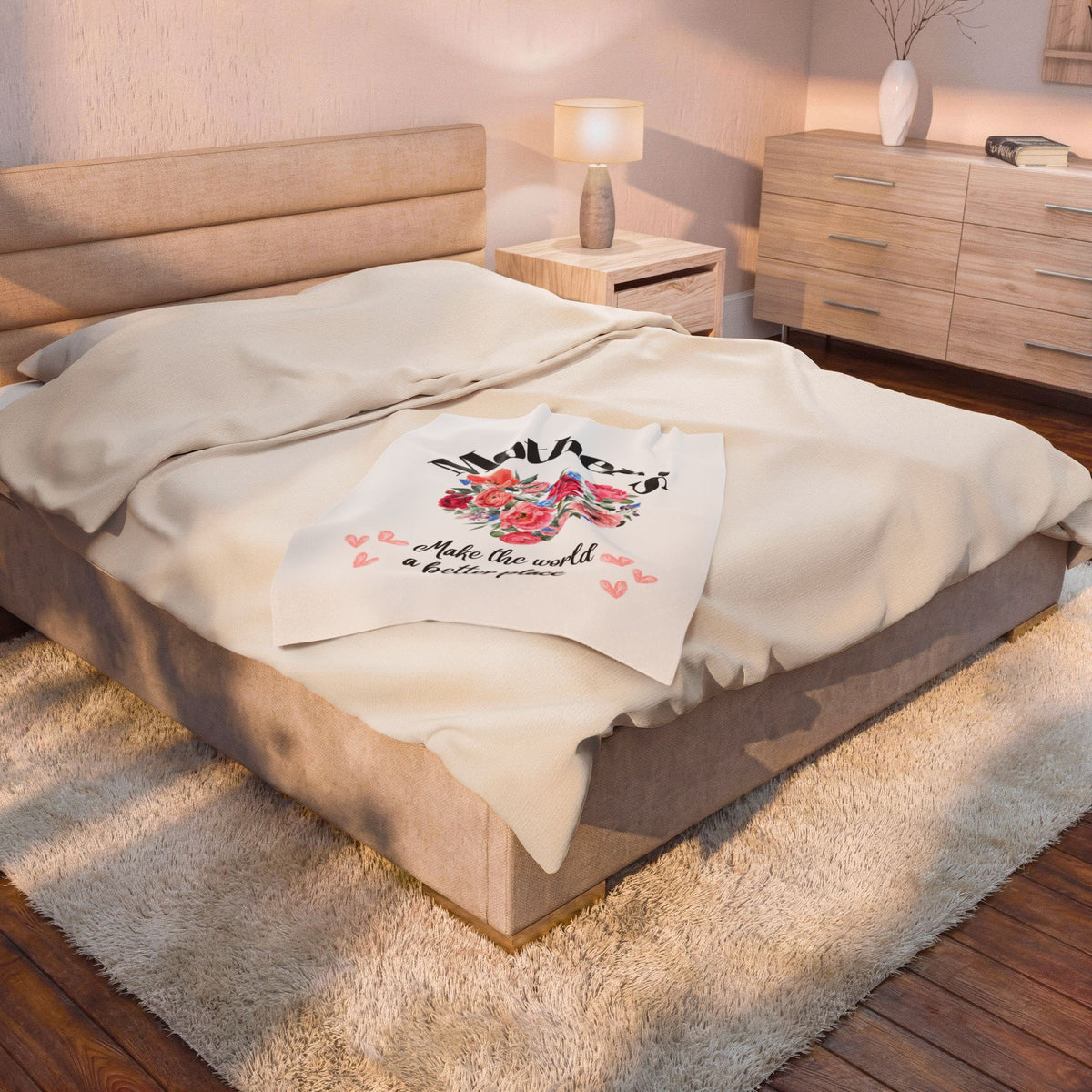 Velveteen Plush Blanket - Unconditional Mothers Love