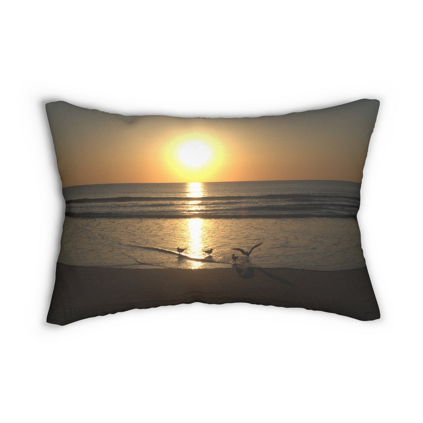 Spun Polyester Lumbar Pillow - Good morning sunshine!