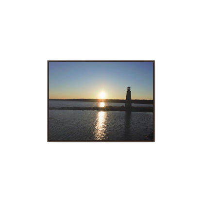 Gallery Canvas Wraps, Horizontal Frame - Sunset at Happy Rock