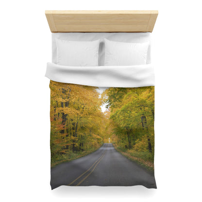 Microfiber Duvet Cover - Fall Road