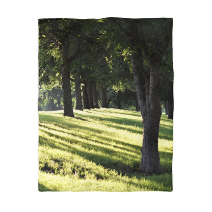 Microfiber Duvet Cover - Sunset kisses the grass