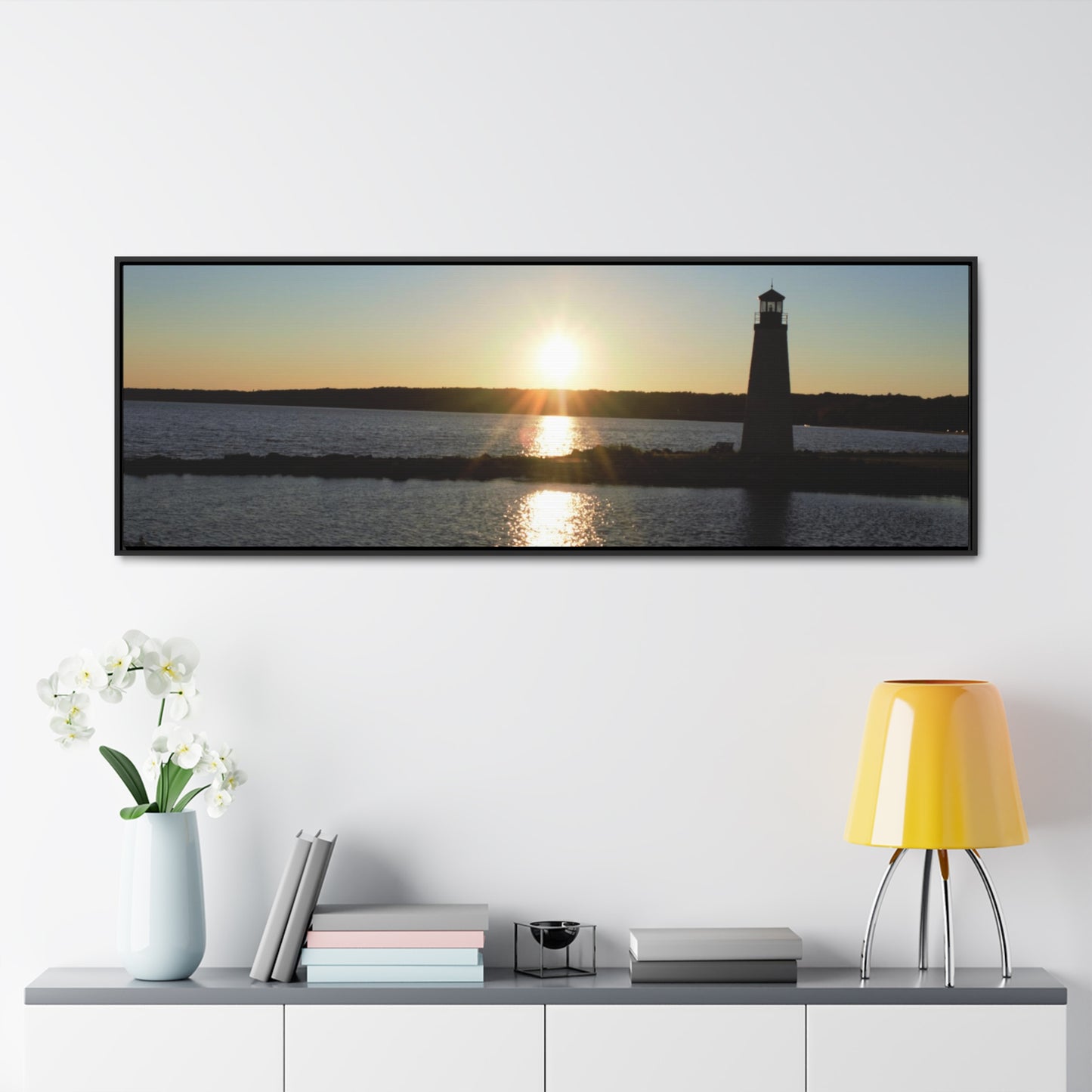 Gallery Canvas Wraps, Horizontal Frame - Sunset at Happy Rock