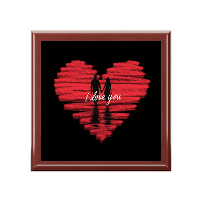 i love you Jewelry Box – Black Ceramic