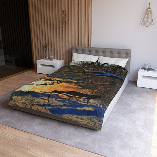 Microfiber Duvet Cover - A bench to remember