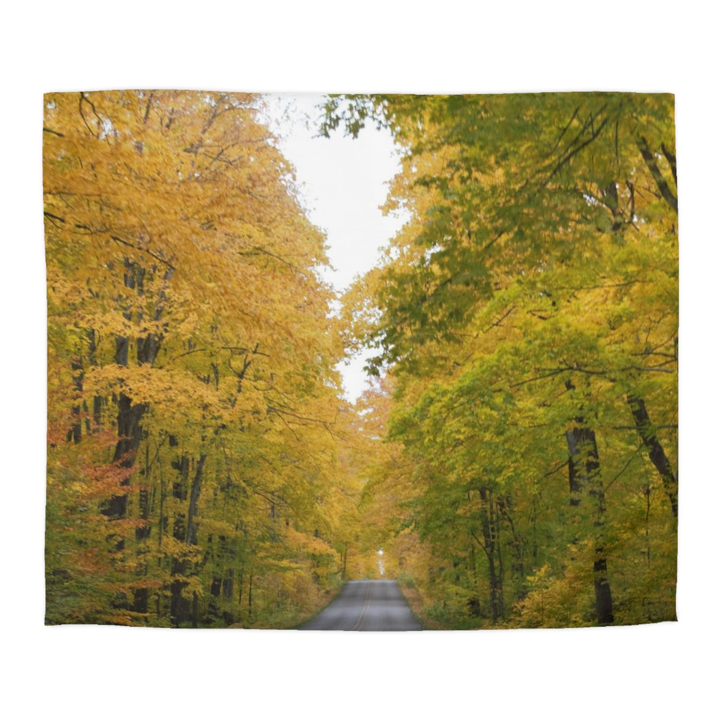 Microfiber Duvet Cover - Fall Road