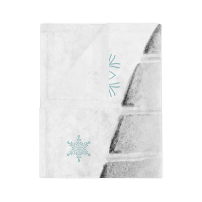 Velveteen Minky Blanket - Gnome for the Holidays