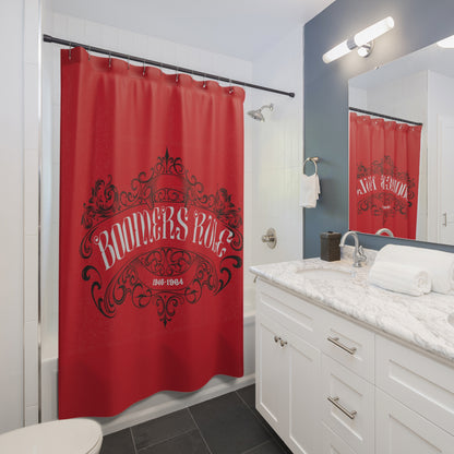 Dark Red Shower Curtain - Boomers Rule