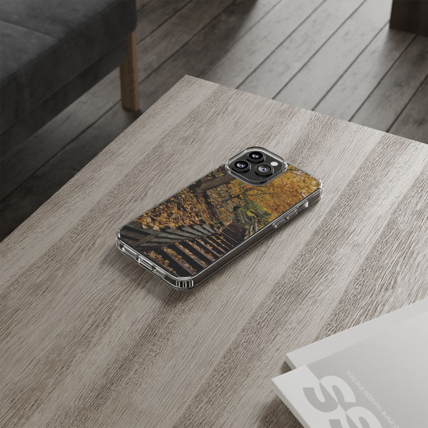 Clear Cases - Fall Walk to Heaven - iPhone 16 series, iPhone 15 series, iPhone 14 series, iPhone 13 series, IPhone 12 series