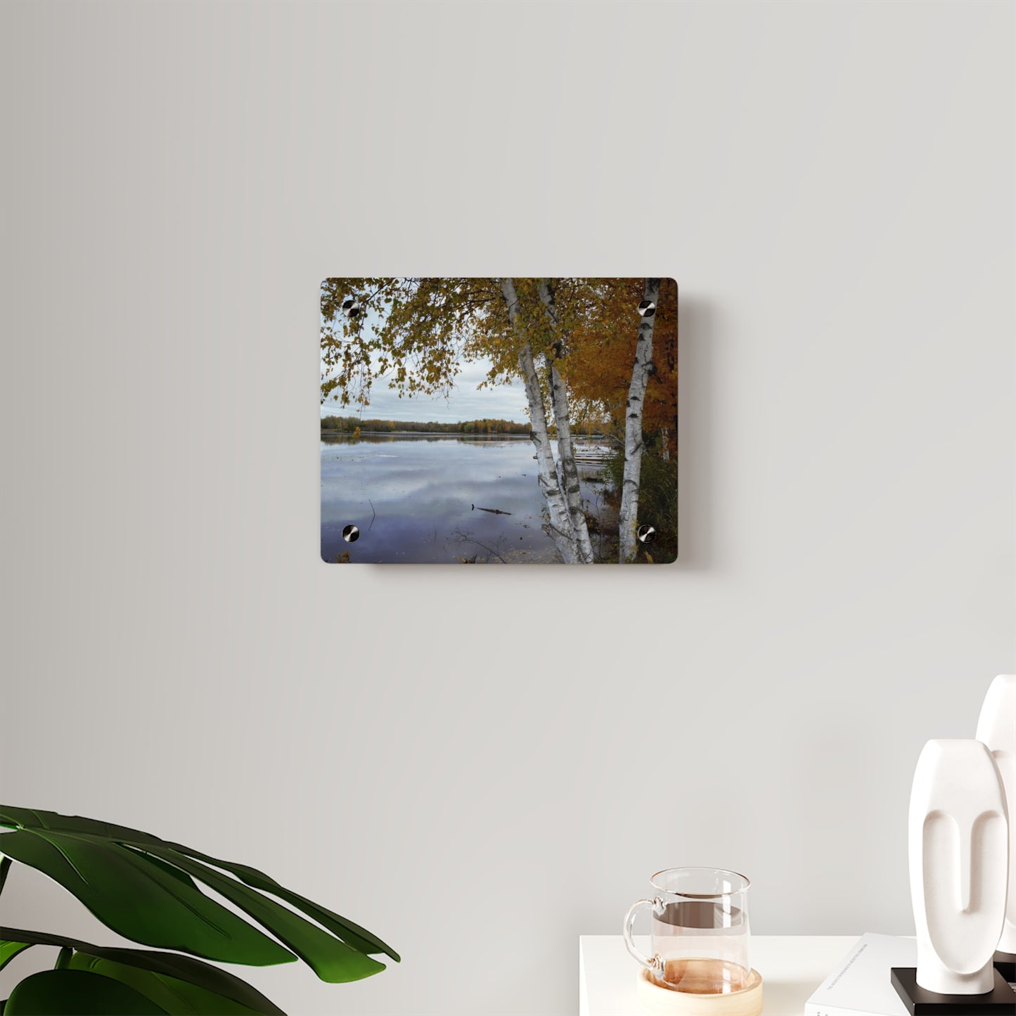 Acrylic Prints (Stand Off) - Fall on the River