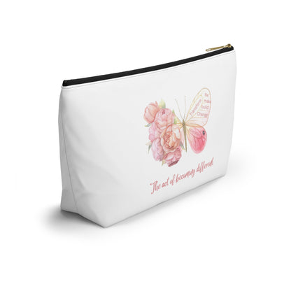 Accessory Pouch w T-bottom - Transform, Self Love, Pink