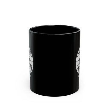 Black Ceramic Mug (11oz, 15oz) Life is Short