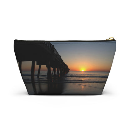 Accessory Pouch w T-bottom  Sunrise at the pier