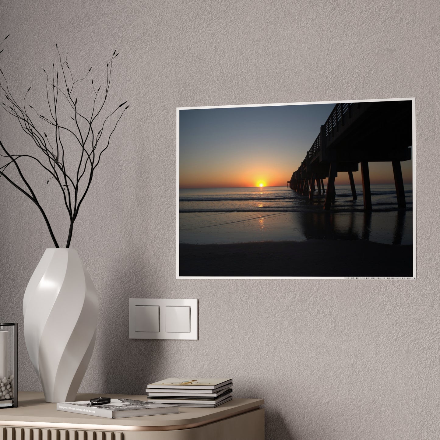 Gloss Posters - Sunrise by the Pier 4 sizes