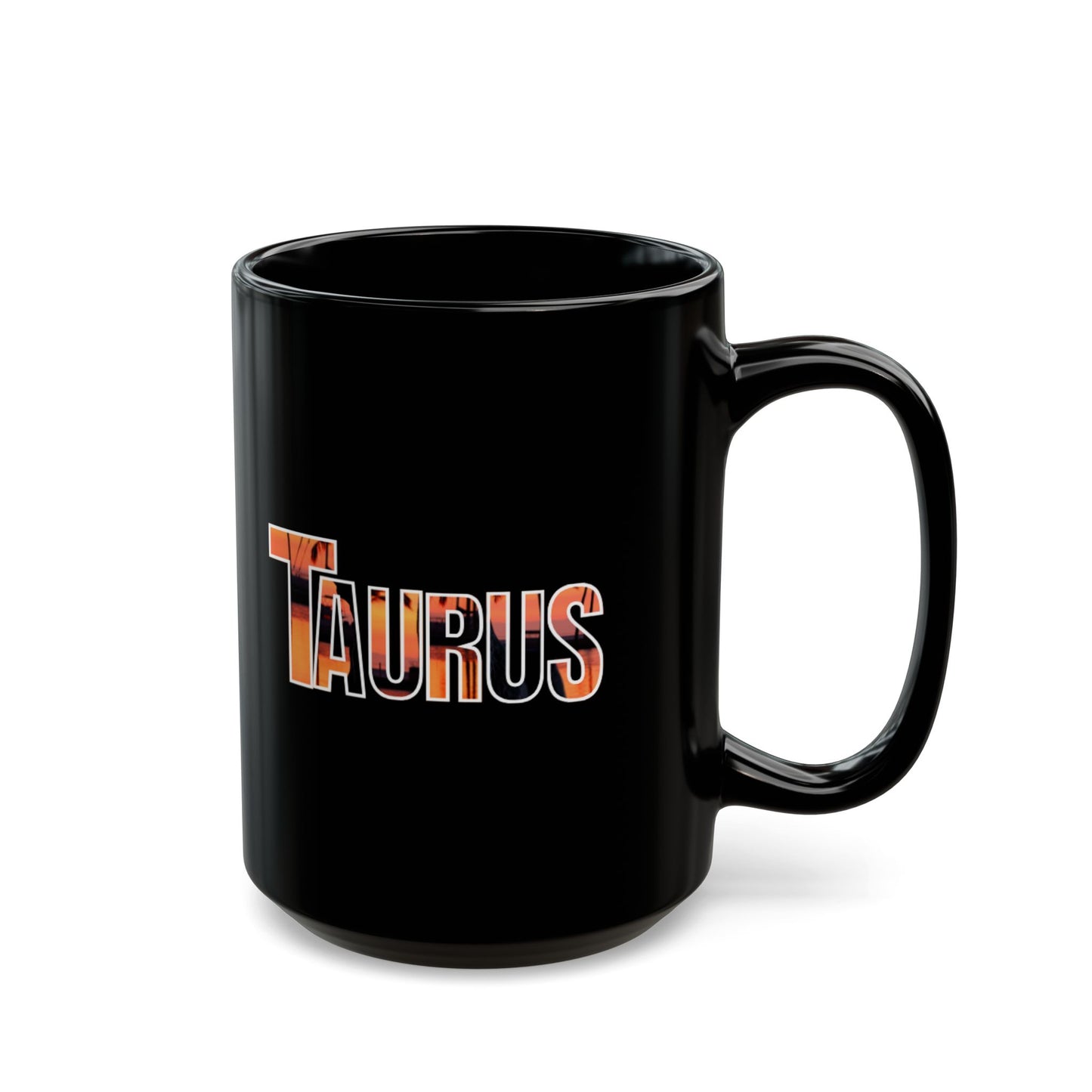 Black Ceramic Mug (11oz, 15oz) Taurus