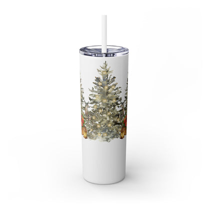 Skinny Tumbler with Straw, 20oz - Spread Kindness, Shine Brightly