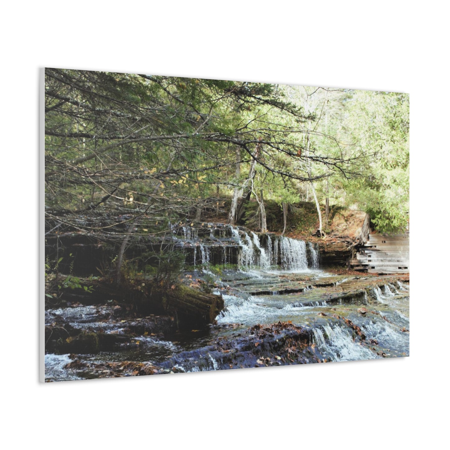 Canvas Gallery Wraps (White Wrap) - Water Fall