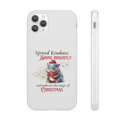 Flexi Cases -Magic of Christmas Hippopotamus - iPhone and Samsung phones