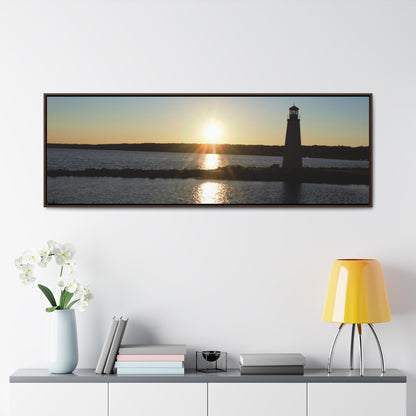 Gallery Canvas Wraps, Horizontal Frame - Sunset at Happy Rock