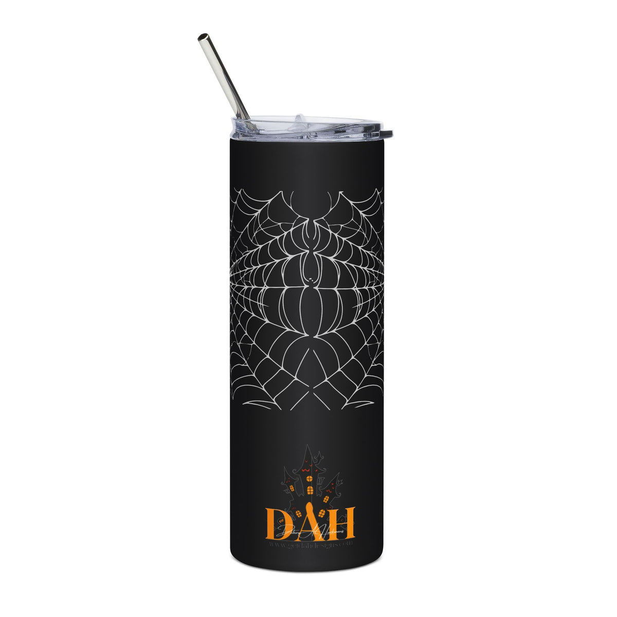 Stainless Steel 20 oz tumbler - October 31st Spiders and Shadows Tumber