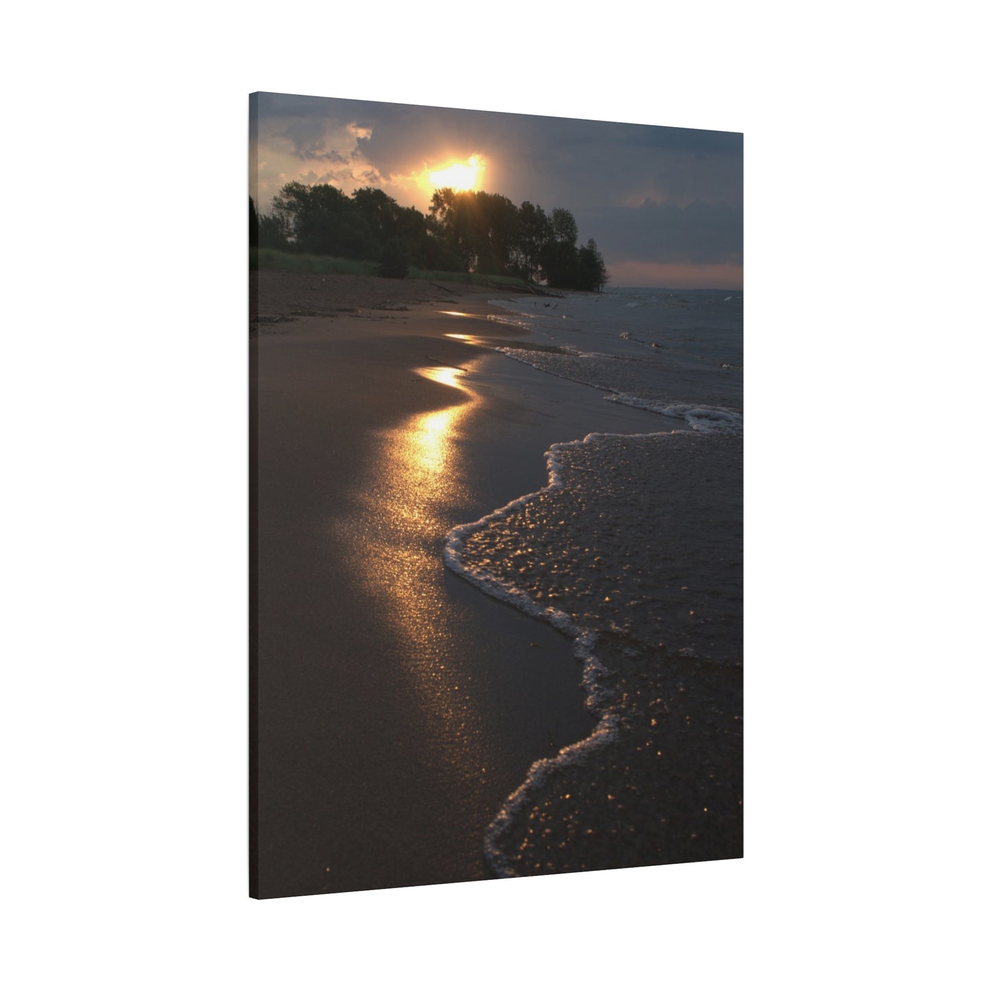 Sun Kissed Beach Matte Canvas, Stretched, 1.25" 48" x 24", 32", 36"