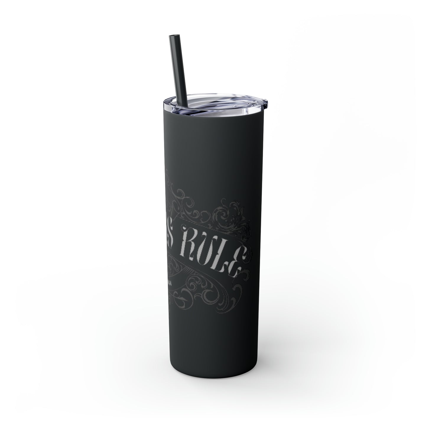 Skinny Tumbler with Straw, 20oz - Boomers Rule