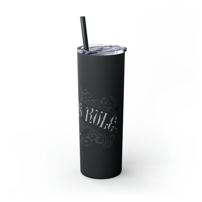 Skinny Tumbler with Straw, 20oz - Boomers Rule