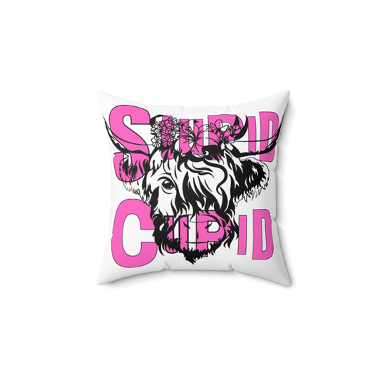 Highland Cow SC Spun Polyester Square Pillow MASTER