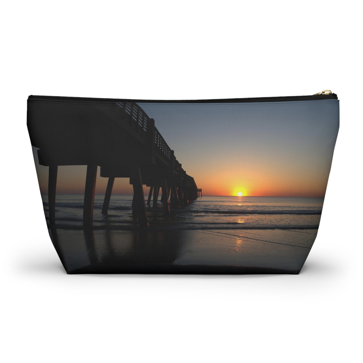 Accessory Pouch w T-bottom  Sunrise at the pier