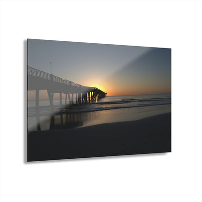 Acrylic Prints (French Cleat) Sunrise at the pier