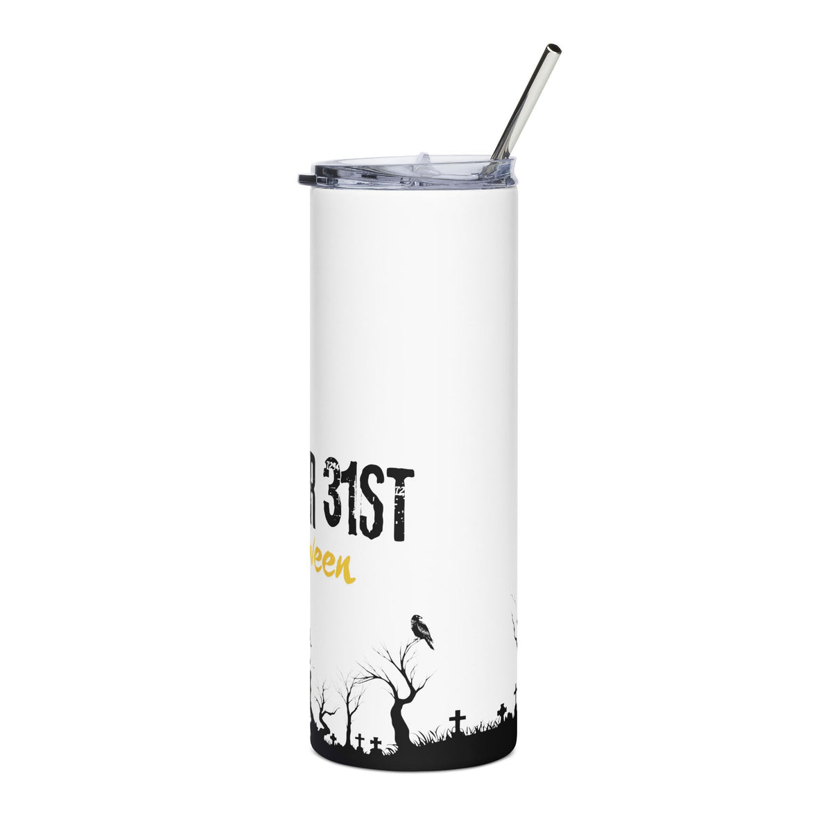 Stainless Steel 20 oz tumbler - Haunted Sunset