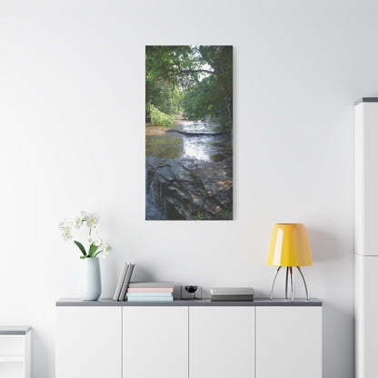 Agate waterfall right Matte Canvas, Stretched, 1.25" 48" x 16", 48" x 24", 48" x 32", 48" x 36" Vertical