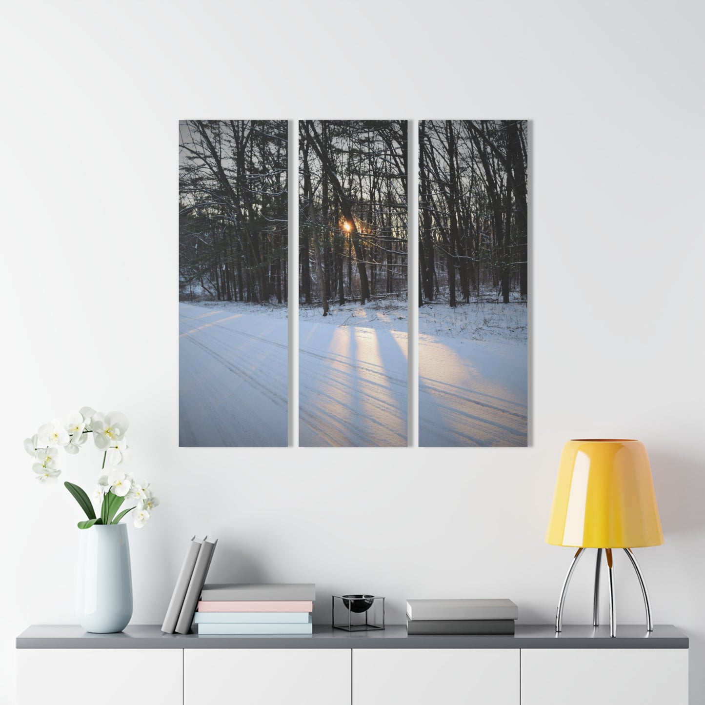 Acrylic Prints (Triptych) Winter Sun Beams