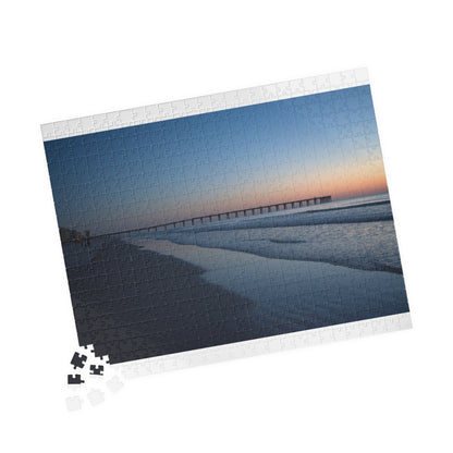 Puzzle (110, 252, 500, 1014-piece) Blue hour at the pier