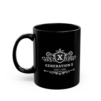 Black Ceramic Mug (11oz, 15oz) Generation X