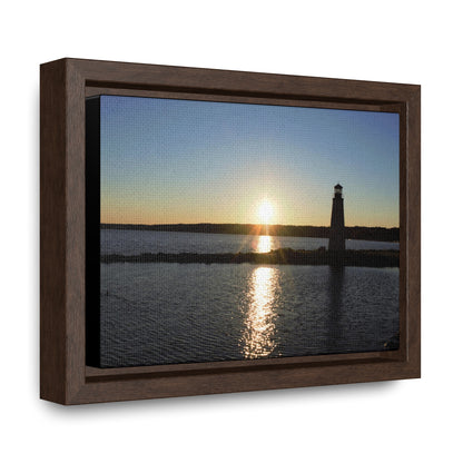 Gallery Canvas Wraps, Horizontal Frame - Sunset at Happy Rock