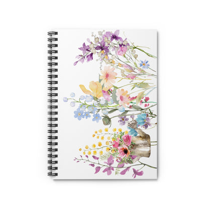 Spiral Notebook - Ruled Line Garden Notes