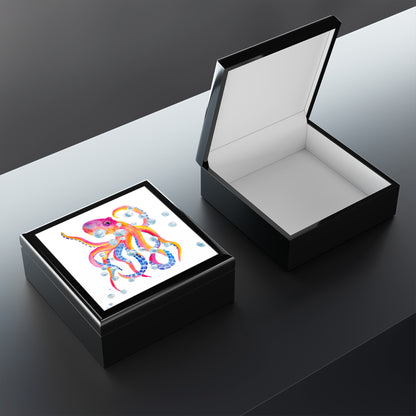 Jewelry Box – White Ceramic Octopus