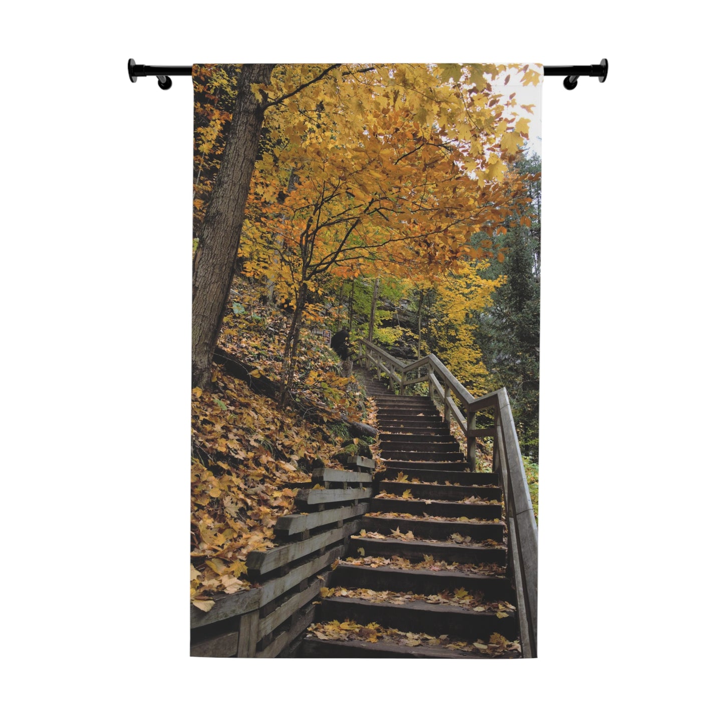 Black Out Window Curtains (1 Piece) Fall Stairway